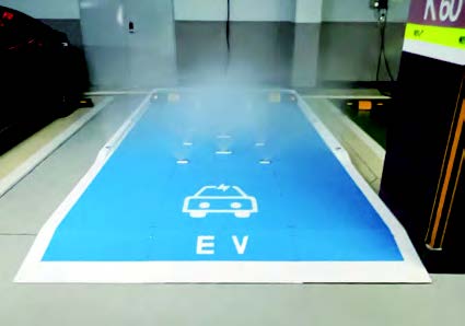 전기차 화재 예방 시스템 작동